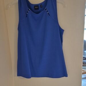 Kaktus Cobalt Blue Tank with Bead Accents